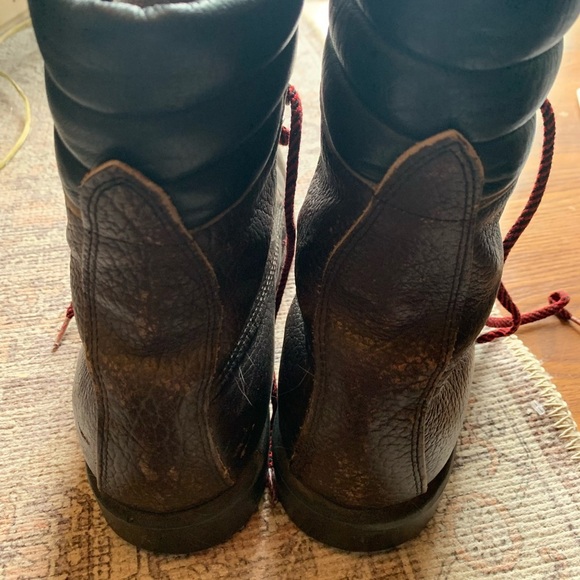 Red Wing Irish Setter Vintage Leather Boots Mens 12B Brown Shoes Footwear Rare